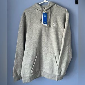 Adidas Originals Essentials Trefoil Hoodie Gray Men’s Medium